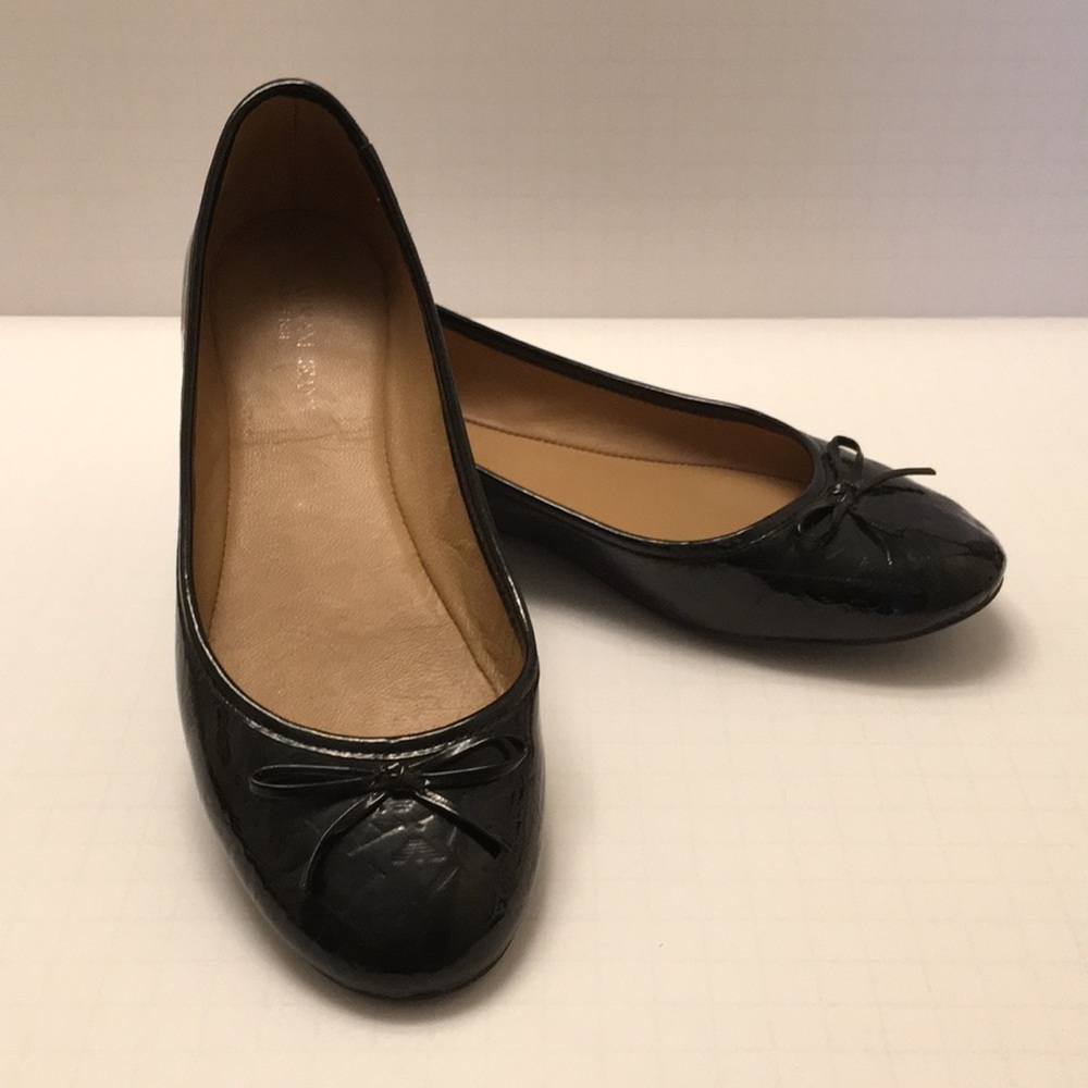 Armani Jeans Black Ballerina Flats